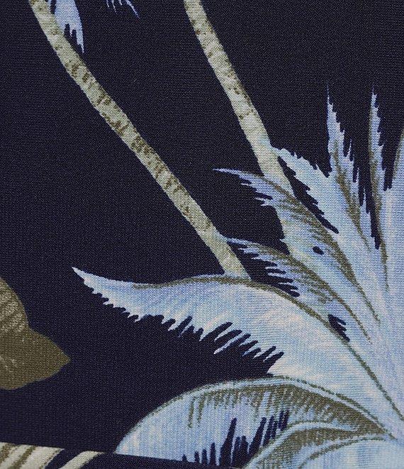 Tommy Bahama Jasmina Palisade Palms Matte Jersey Crew Neck Sleeveless Maxi Sheath Dress Product Image