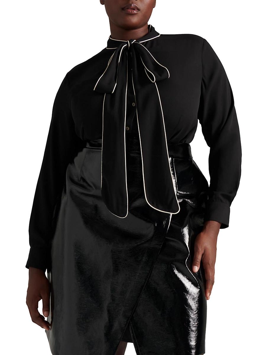 Womens Pauline Pussy Bow Blouse Product Image