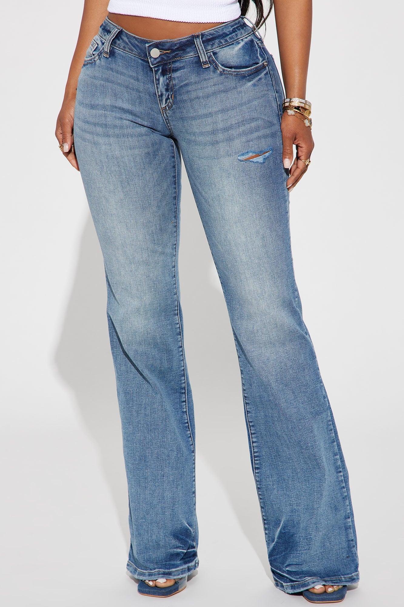 Can't Compete Low Rise Stretch Bootcut Jean - Medium Wash Product Image