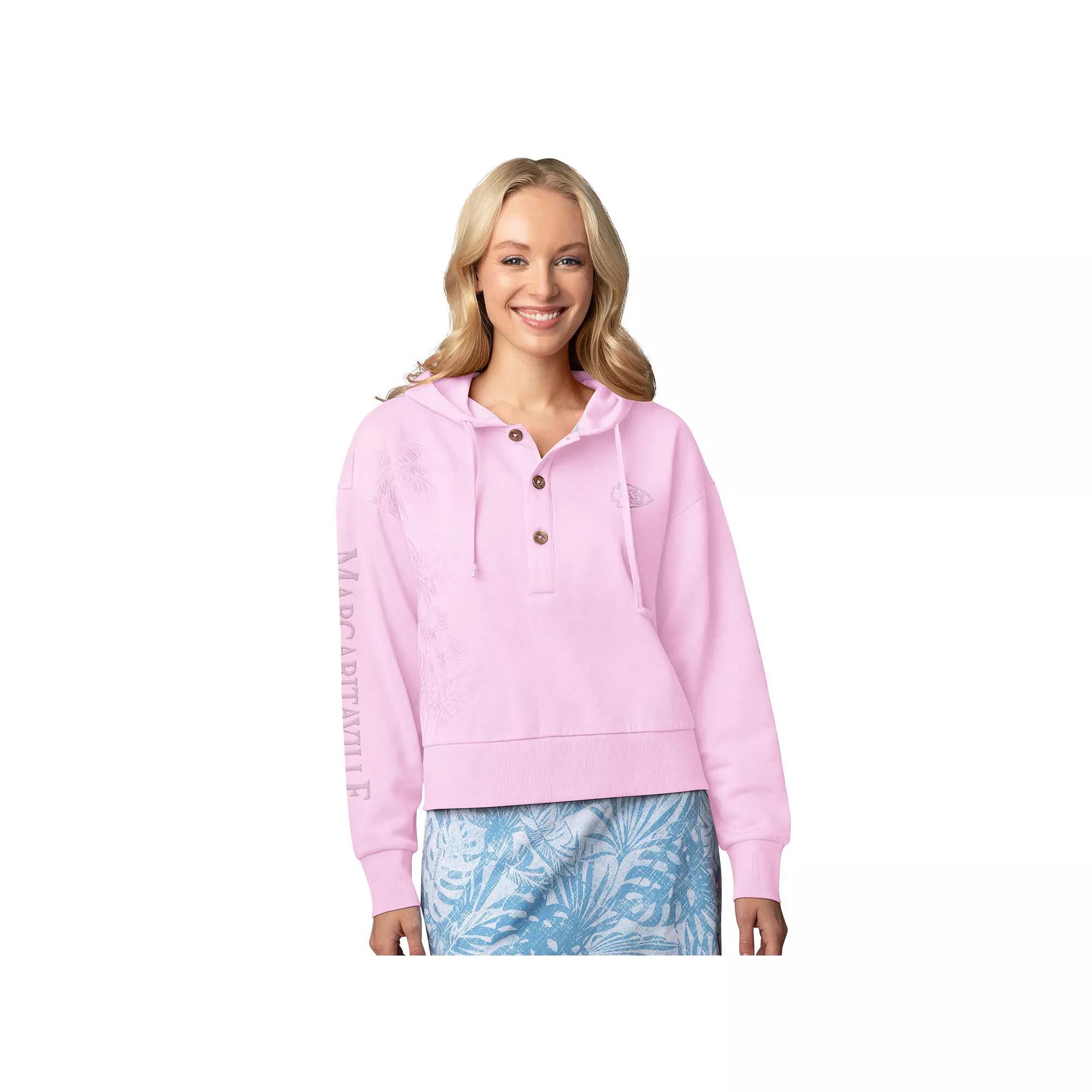 Women's Margaritaville Mint Philadelphia Eagles Island Dream Solid Pullover Hoodie,  Product Image