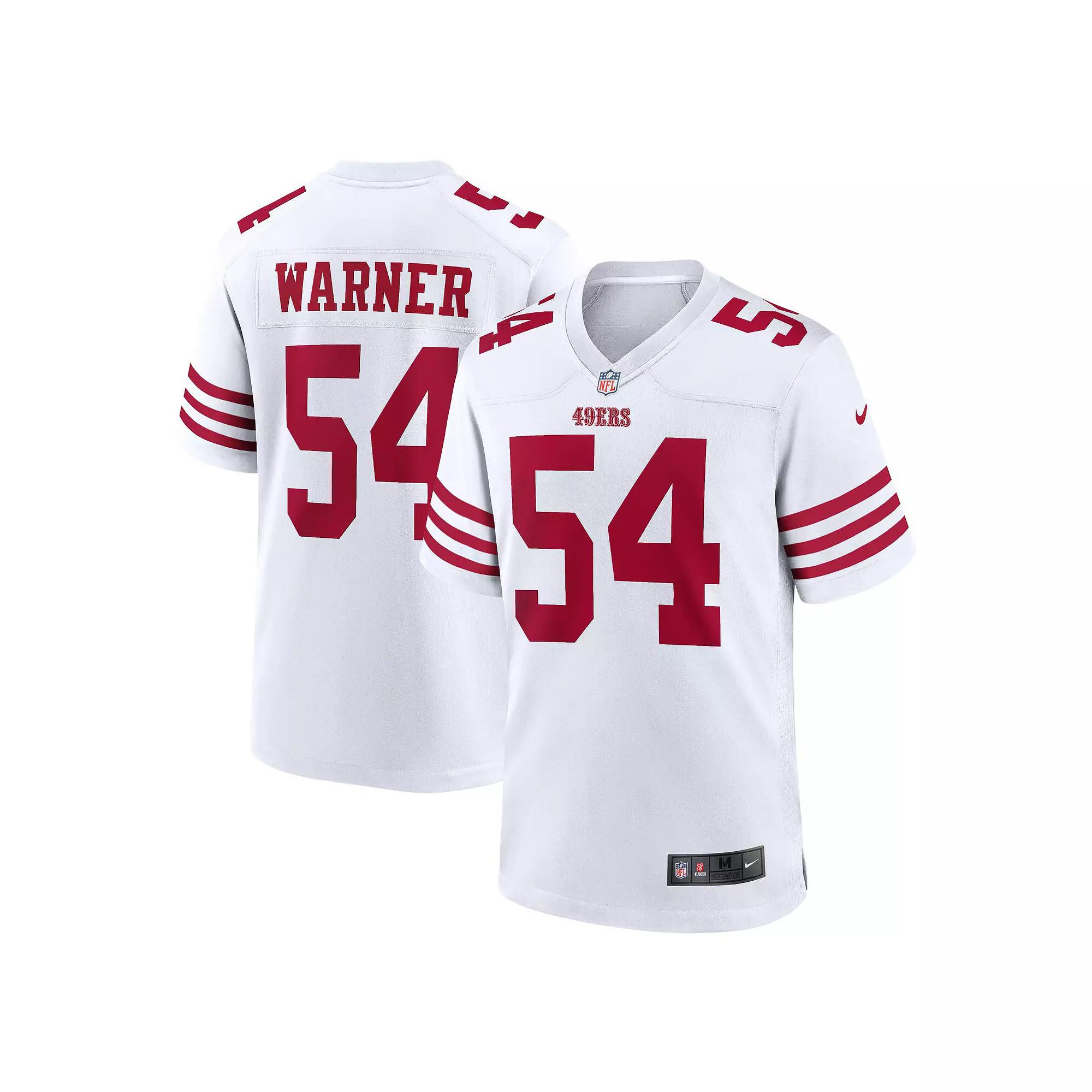 Men's Nike Fred Warner White San Francisco 49ers Player Game Jersey,  Product Image
