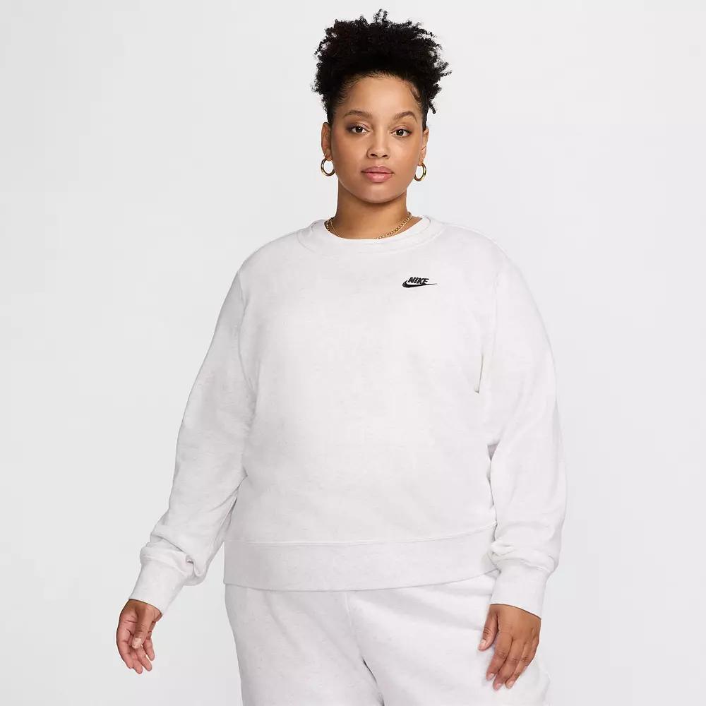 Women's Nike Sportswear Club Fleece Crew-Neck Sweatshirt (Plus Size) Product Image