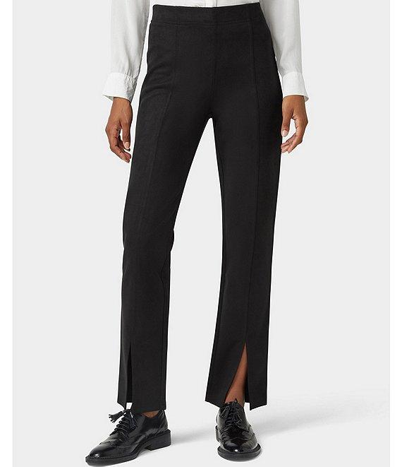 HUE High-Rise Suede Straight Split Front Leggings Product Image