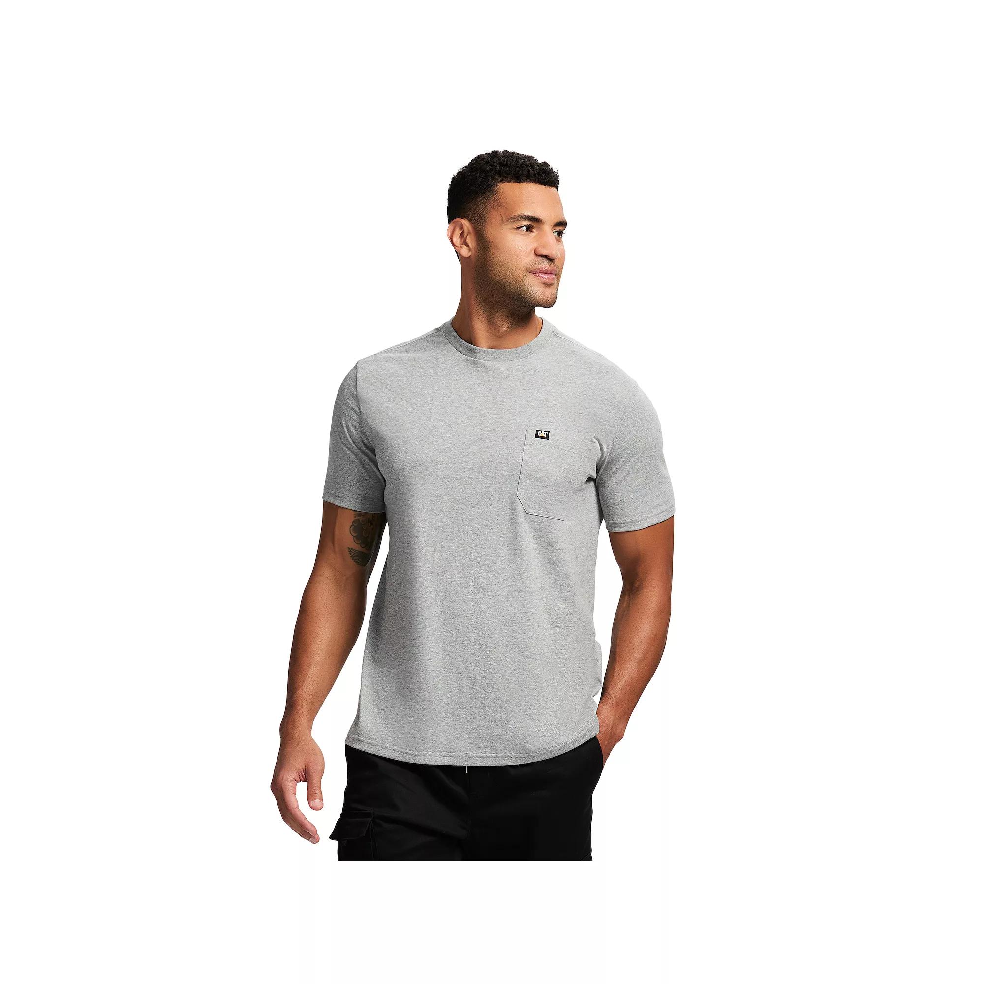 Men's Caterpillar Short Sleeve CAT Logo Pocket Tee,  Product Image