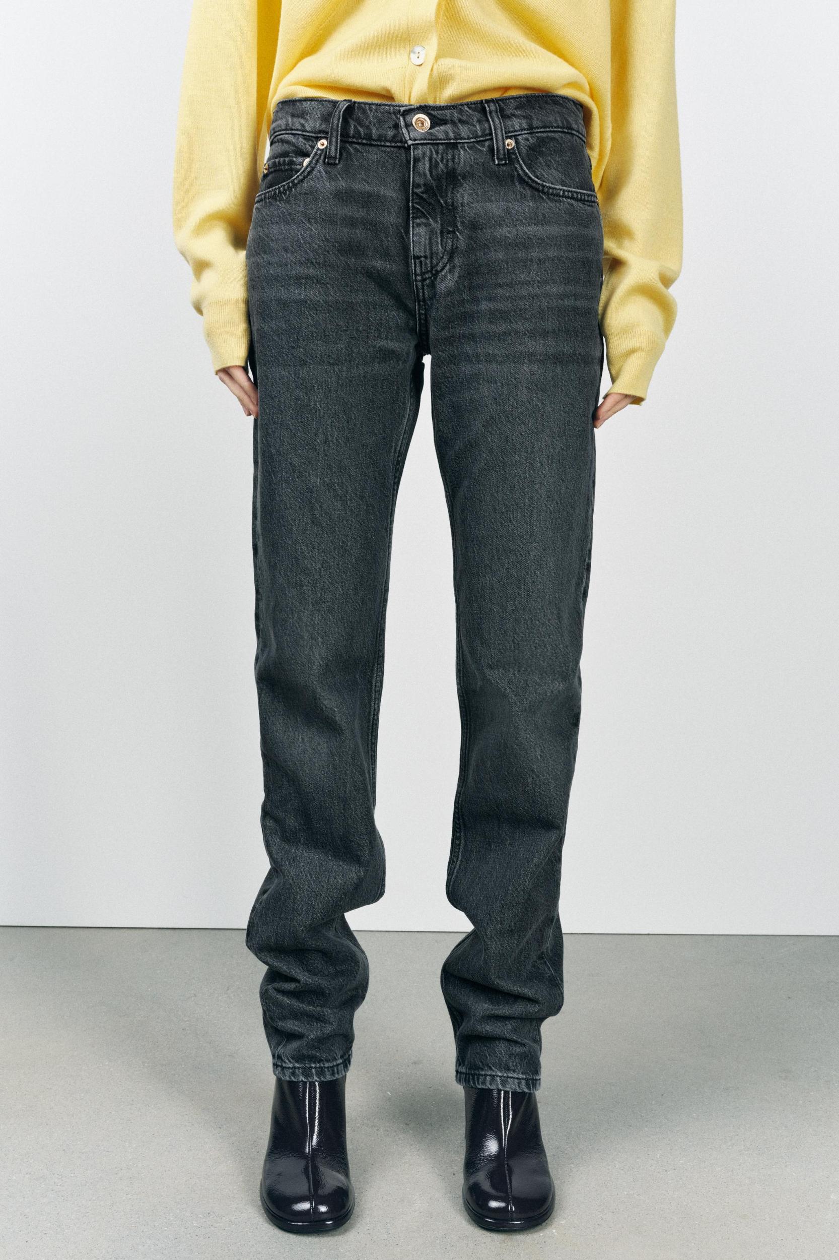 ZW COLLECTION LOW RISE STRAIGHT LEG JEANS Product Image