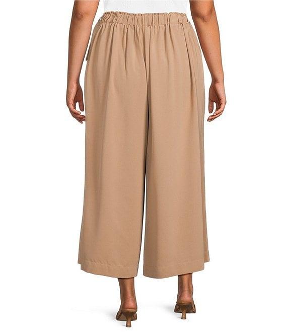 Sugarlips Plus Size Safari Pull-On Wide Leg Pants Product Image