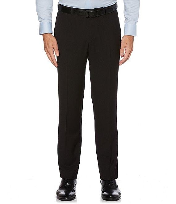 Perry Ellis Non-Iron Solid Stretch Suit Separates Flat-Front Dress Pants Product Image