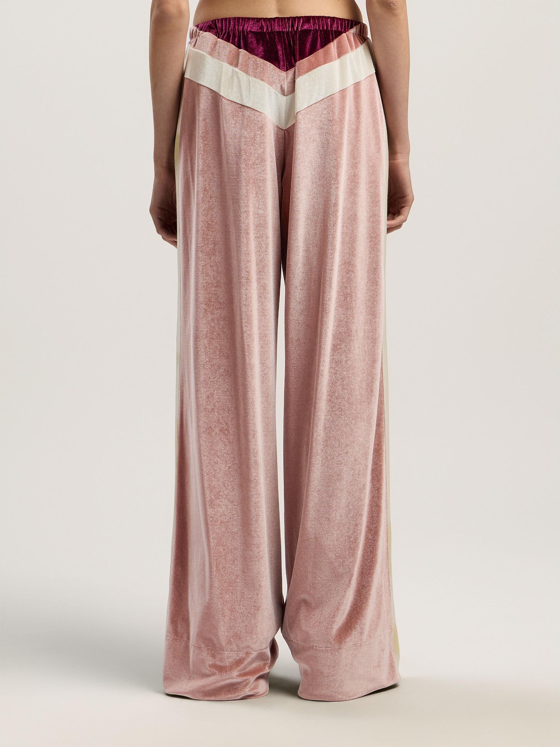 Colorblock Chenille Track Pants Product Image