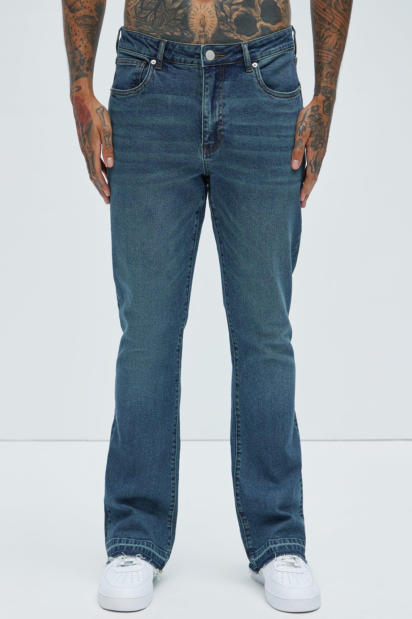 Cornell Slim Flare Jeans - Vintage Blue Wash Product Image