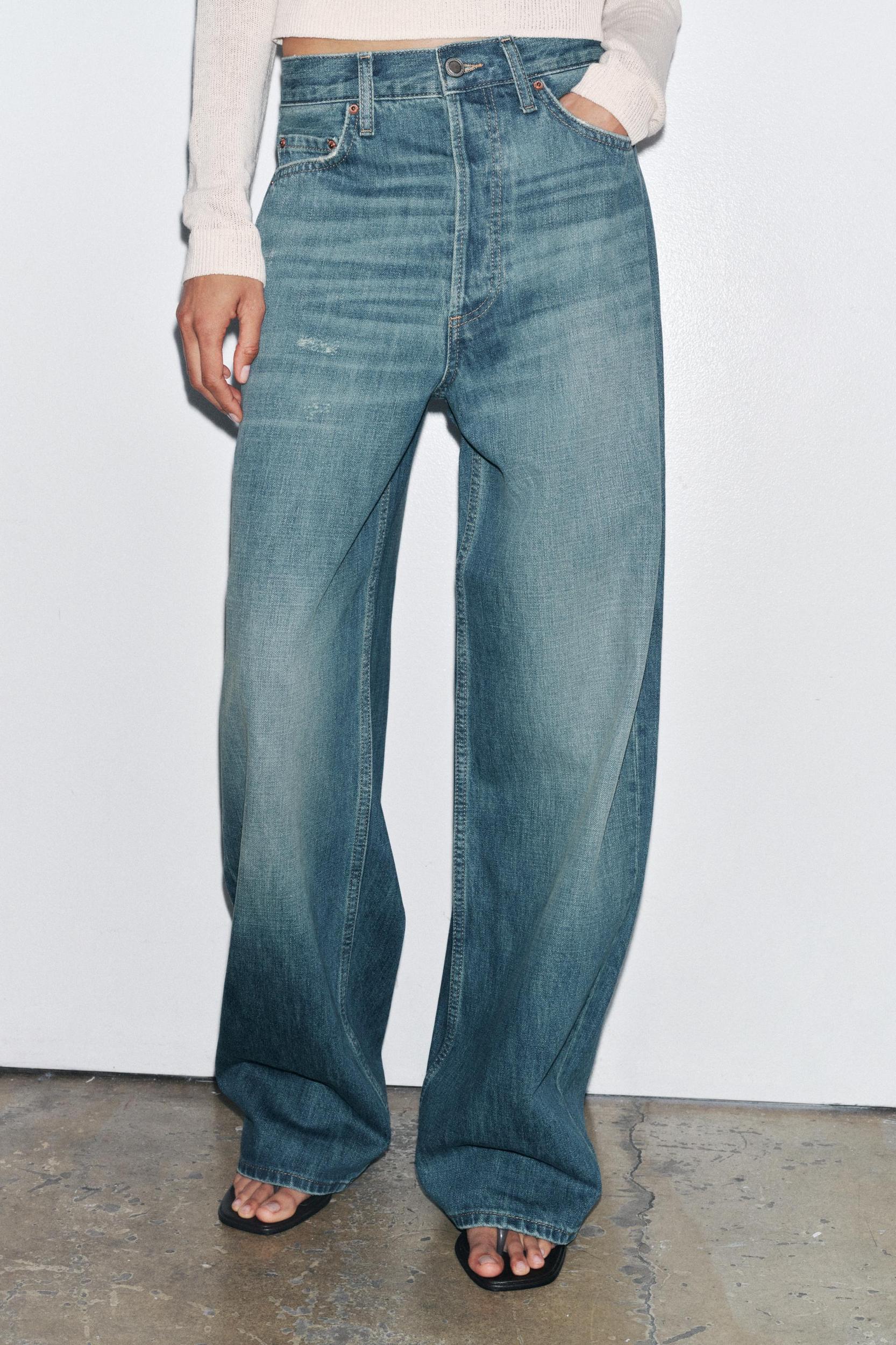 ZW COLLECTION RELAXED MID-RISE JEANS Product Image