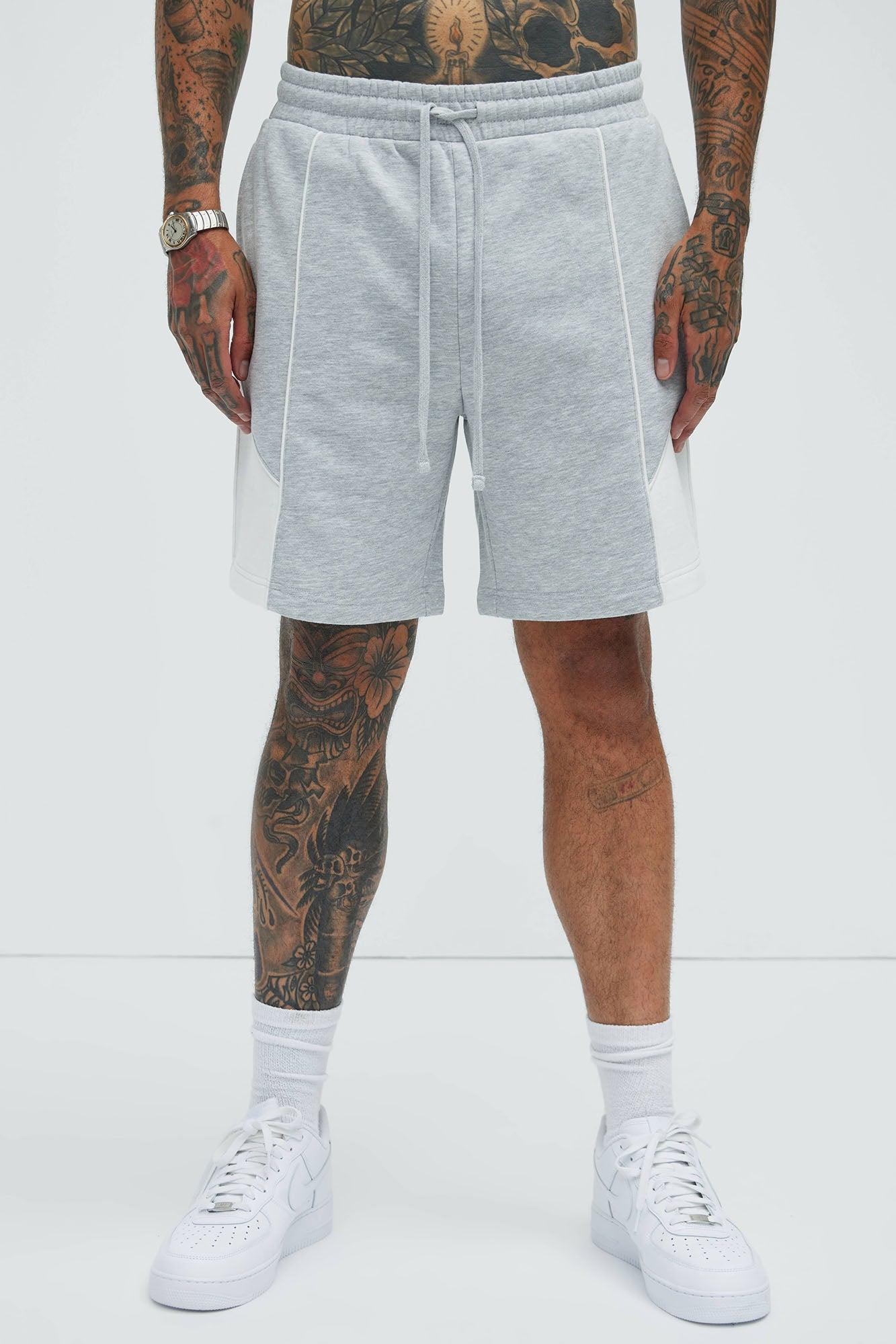 Tyson Pick Me Up Relaxed Shorts - Heather Grey Product Image