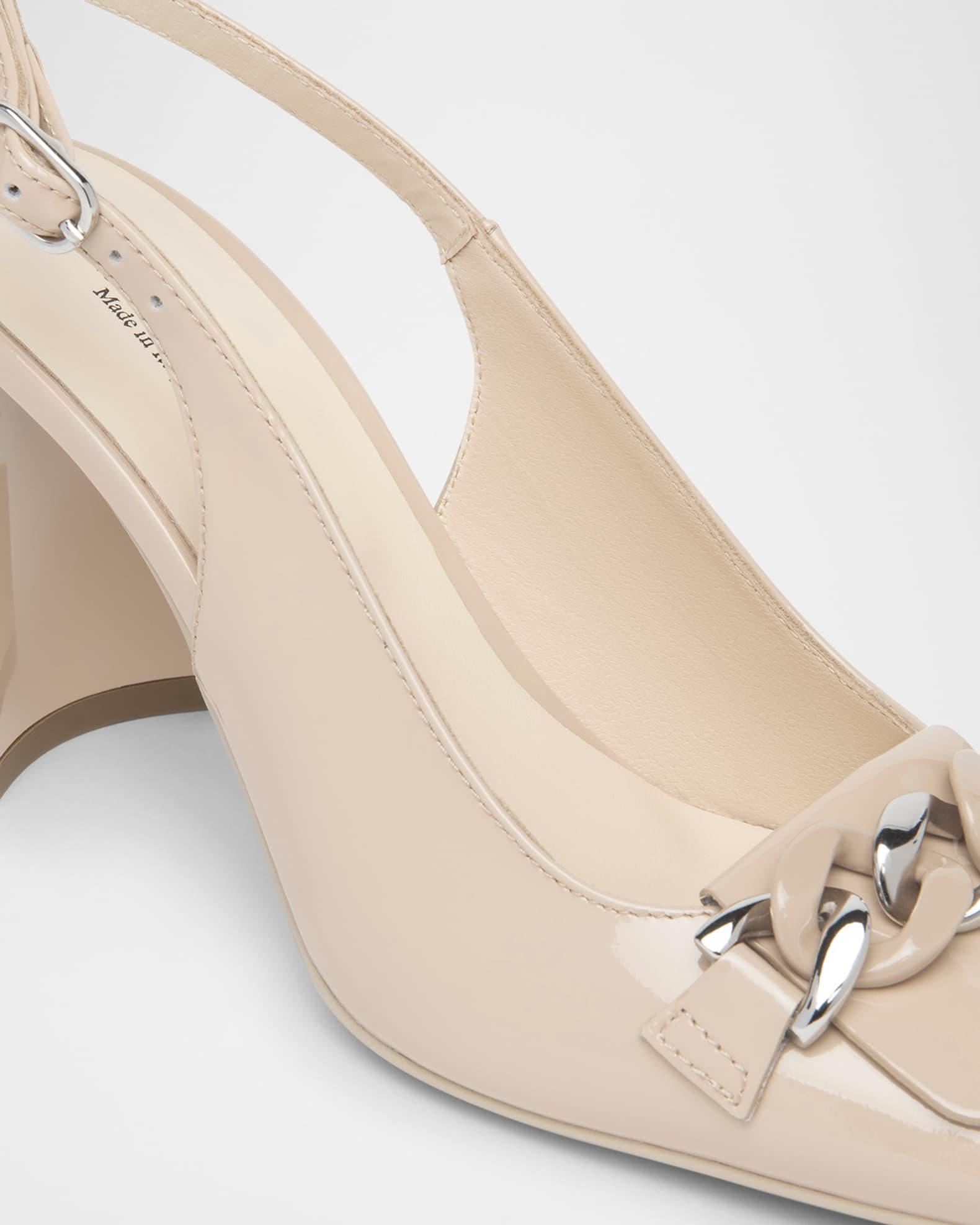 Patent Leather Chain Slingback Pumps Product Image