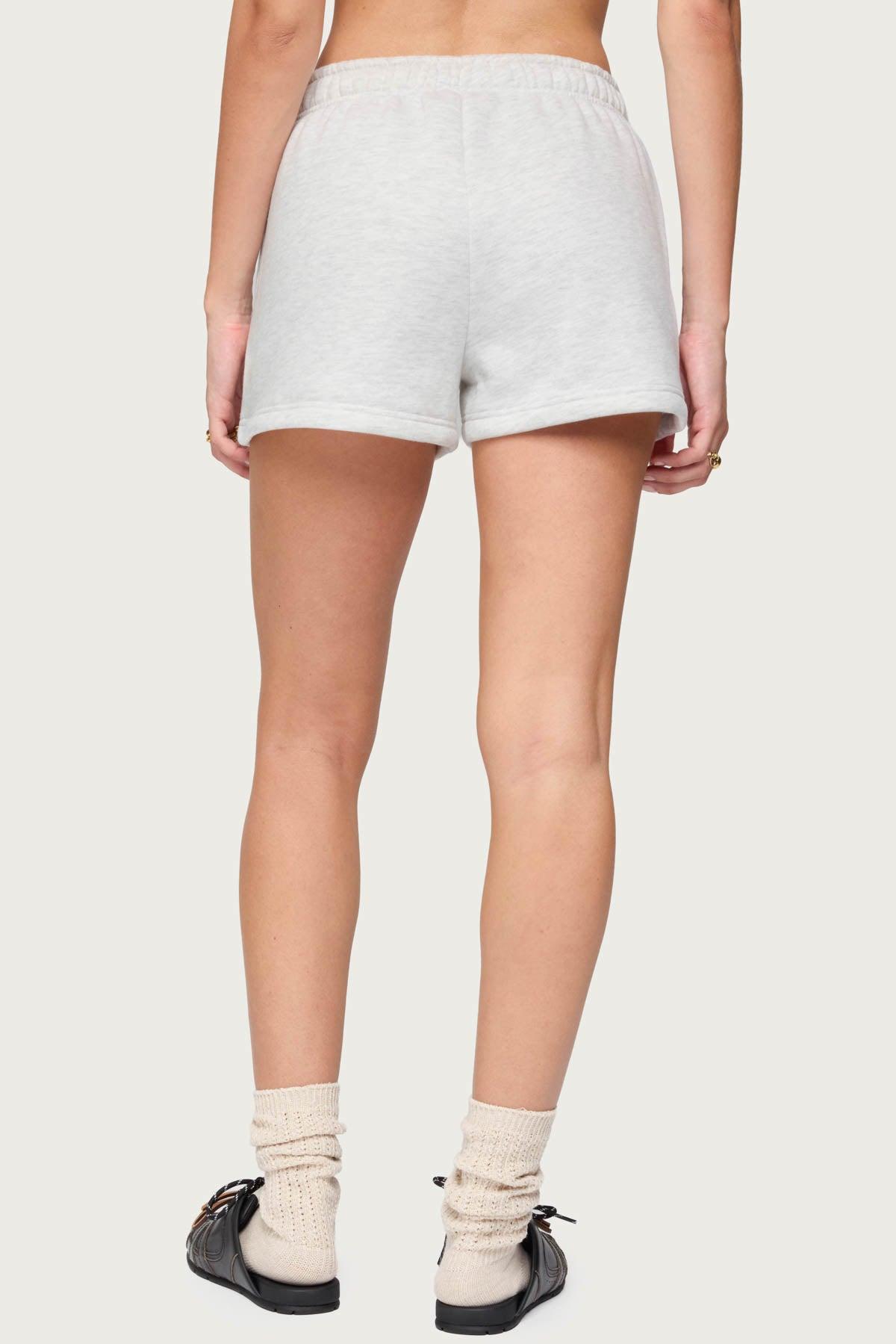 Big Love Edikted Sweat Shorts Product Image