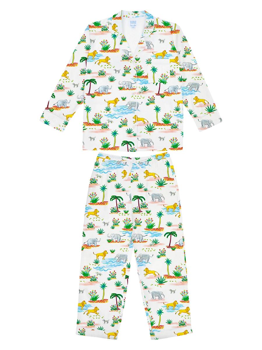 Womens Trunks Up Long Pajama Set - Product Image