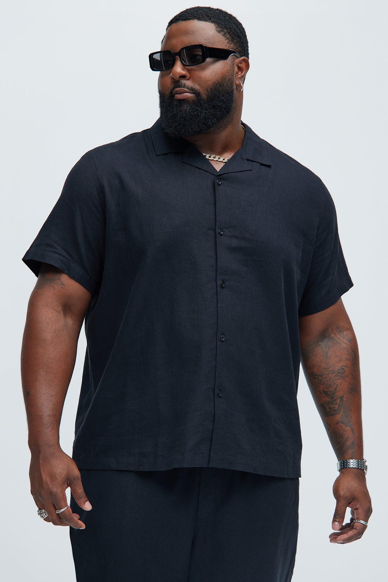 Bahamas Linen Shirt - Black Product Image