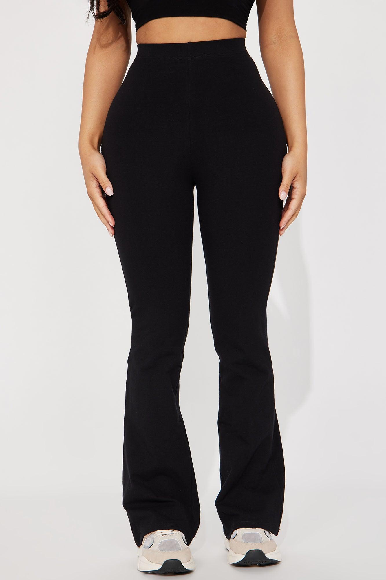 Petite Adriana Flare Pant - Black Product Image