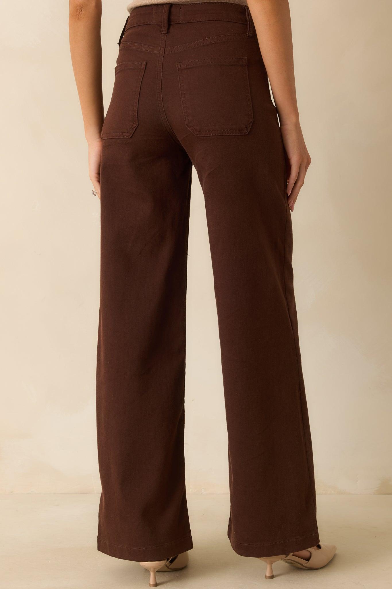 Meant For More Brown Straight Leg High Waisted Jeans Product Image