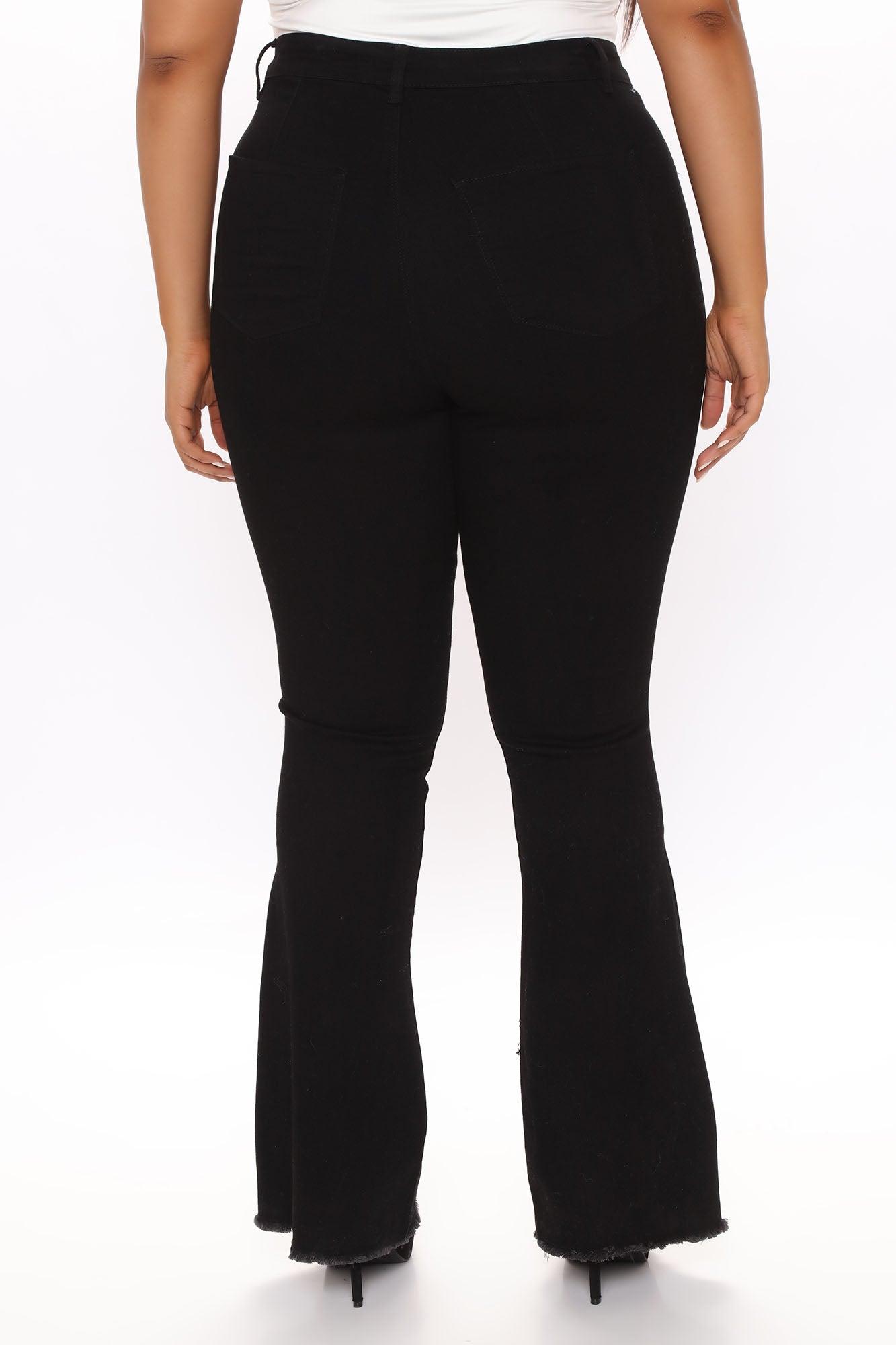 Valentina High Rise Flare Jeans - Black Product Image