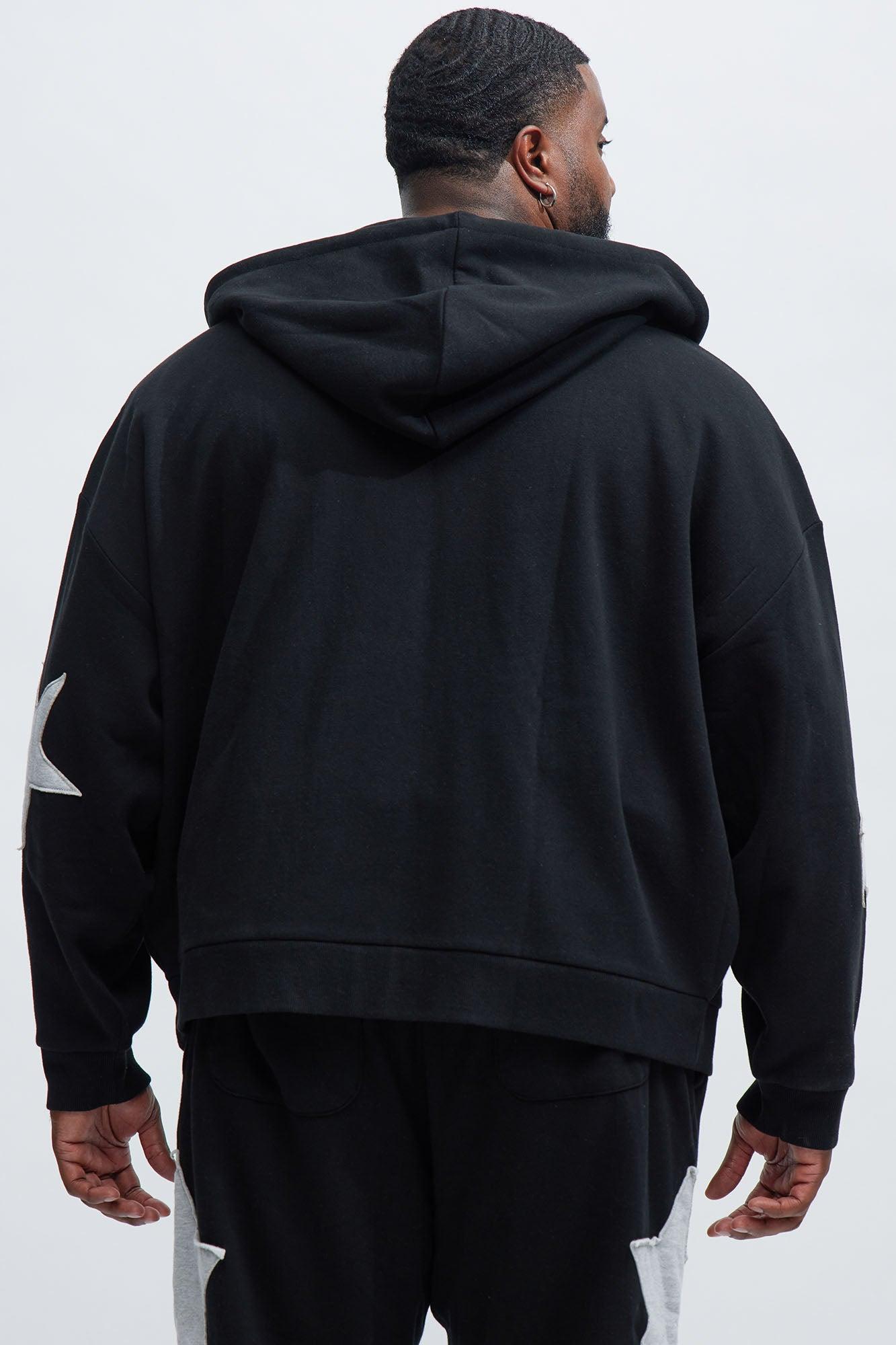 Tyson Stars Oversized Hoodie - Black Product Image
