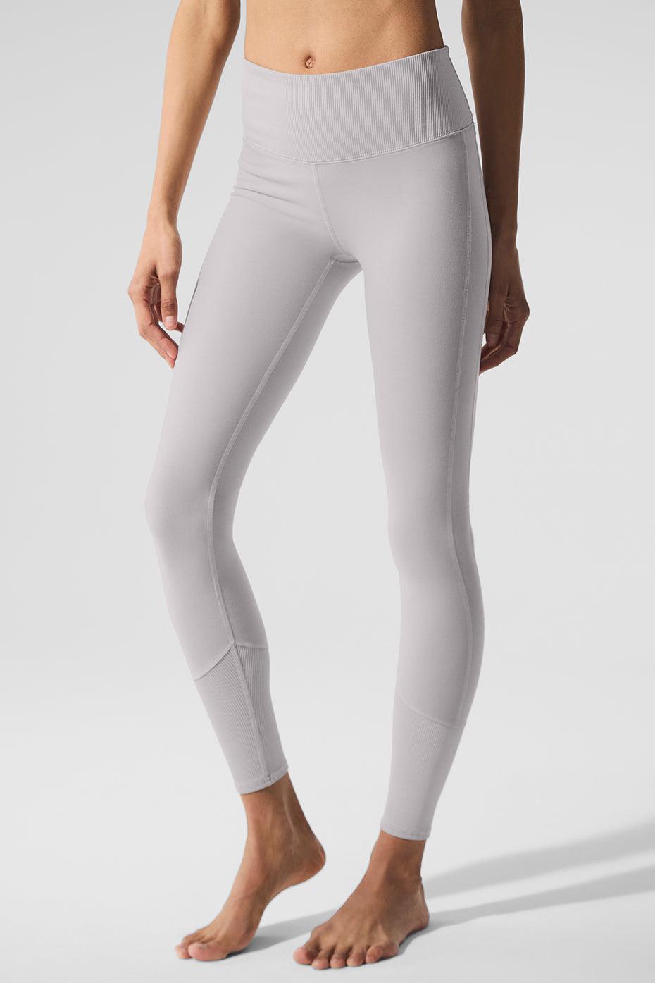 Washed Alosoft High-Waist Lounge Legging - Grey Sky Wash Product Image
