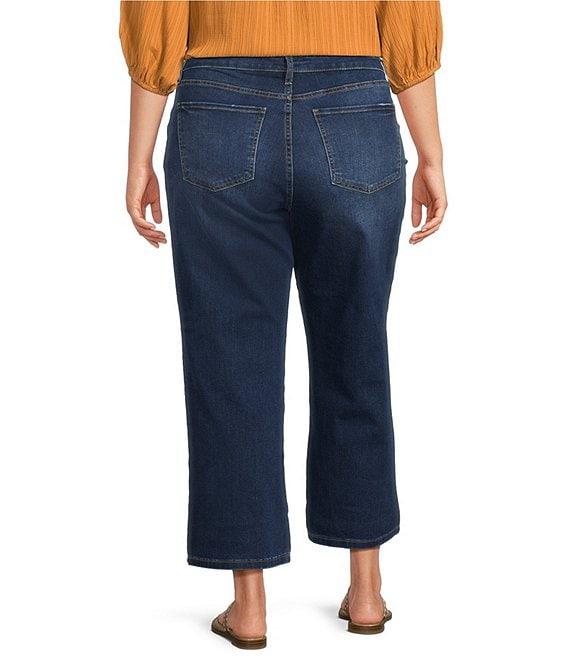 KUT from the Kloth Plus Size Charlotte High Rise Fab At Fit Technique Culotte Crop Jeans Product Image