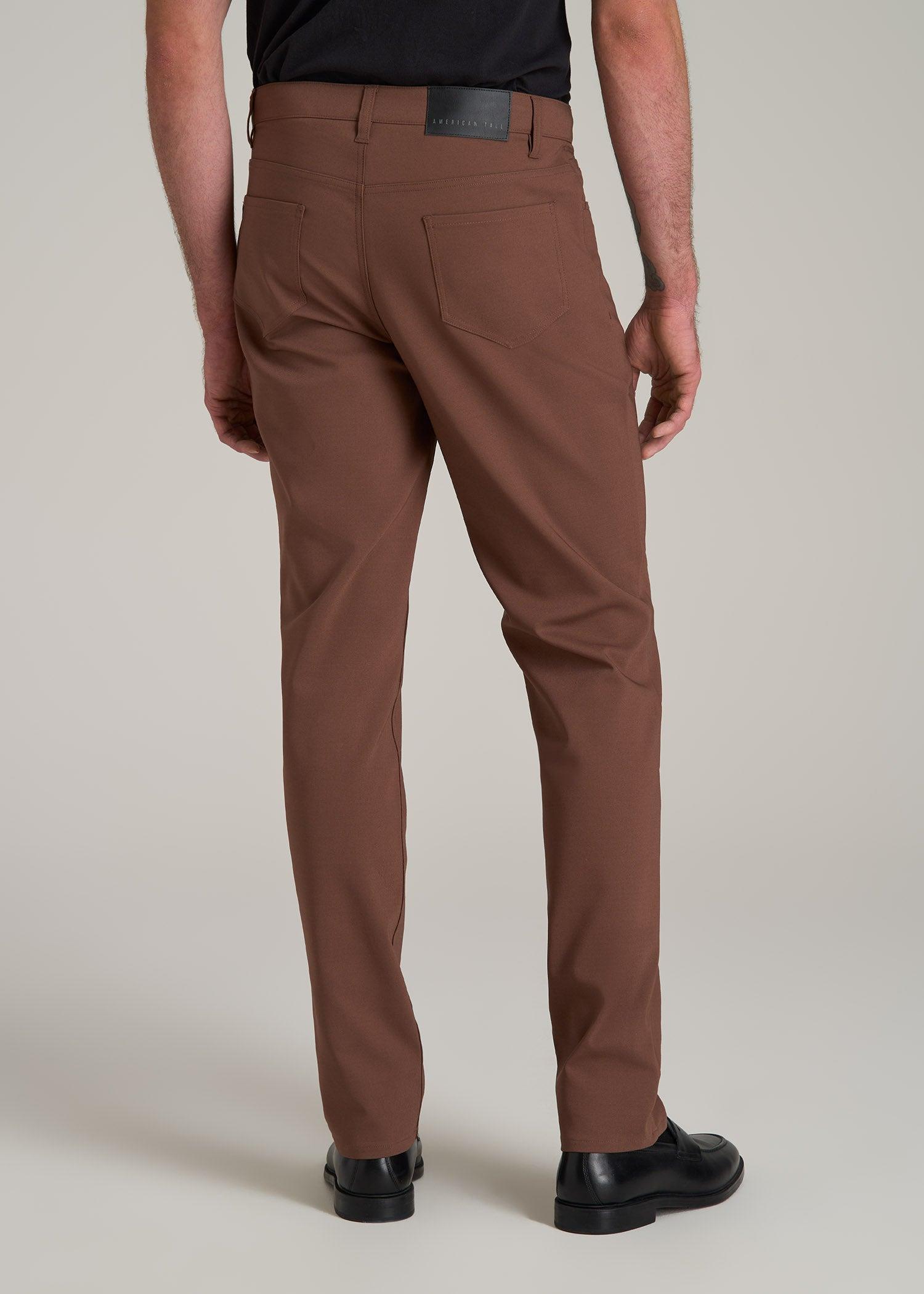 365 Stretch 5-Pocket TAPERED Pants for Tall Men in Otter Brown Male Product Image