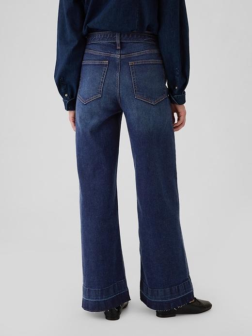 High Rise Stride Wide-Leg Jeans Product Image
