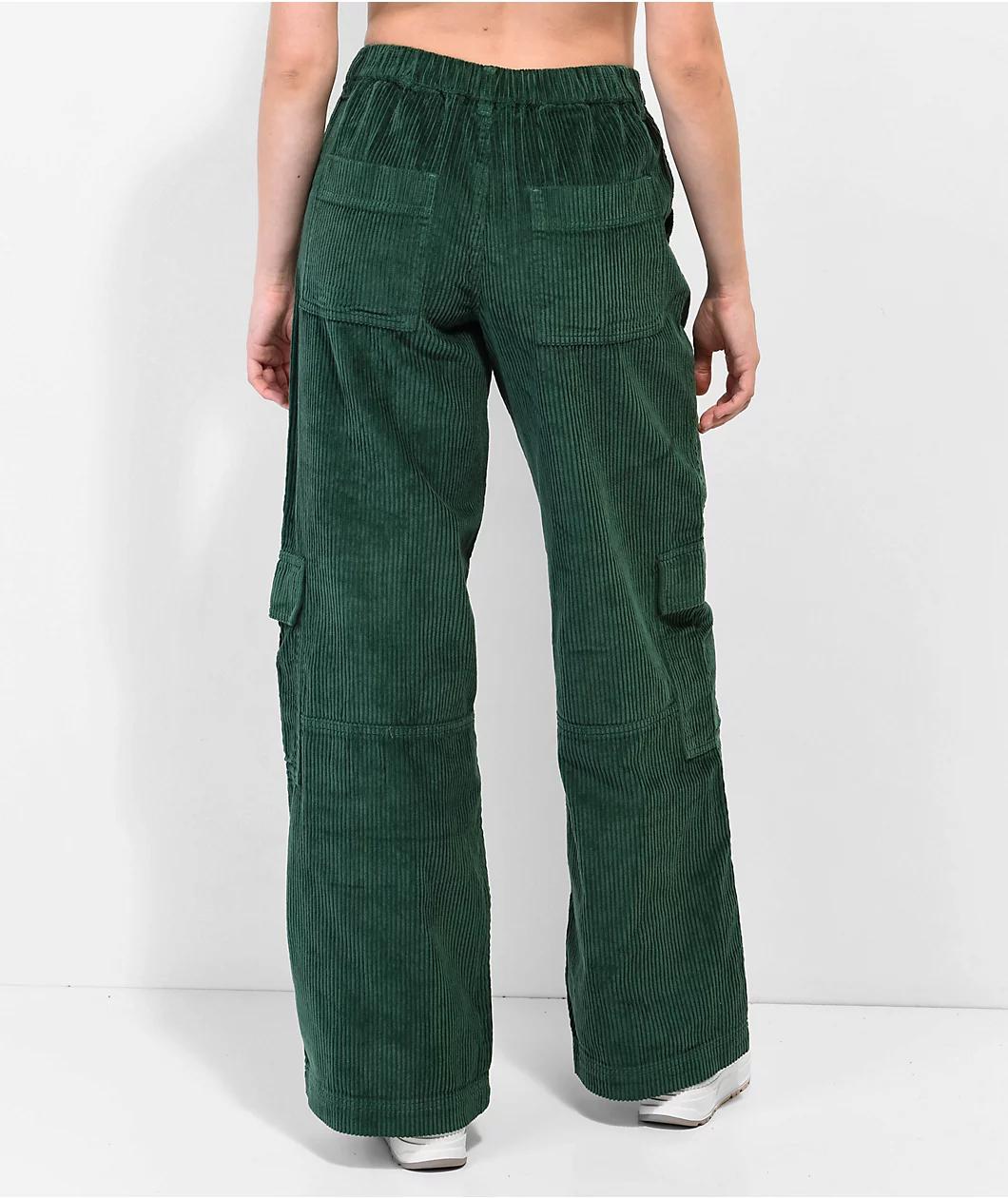 Empyre Darian Hunter Green Cargo Corduroy Skate Pants Product Image