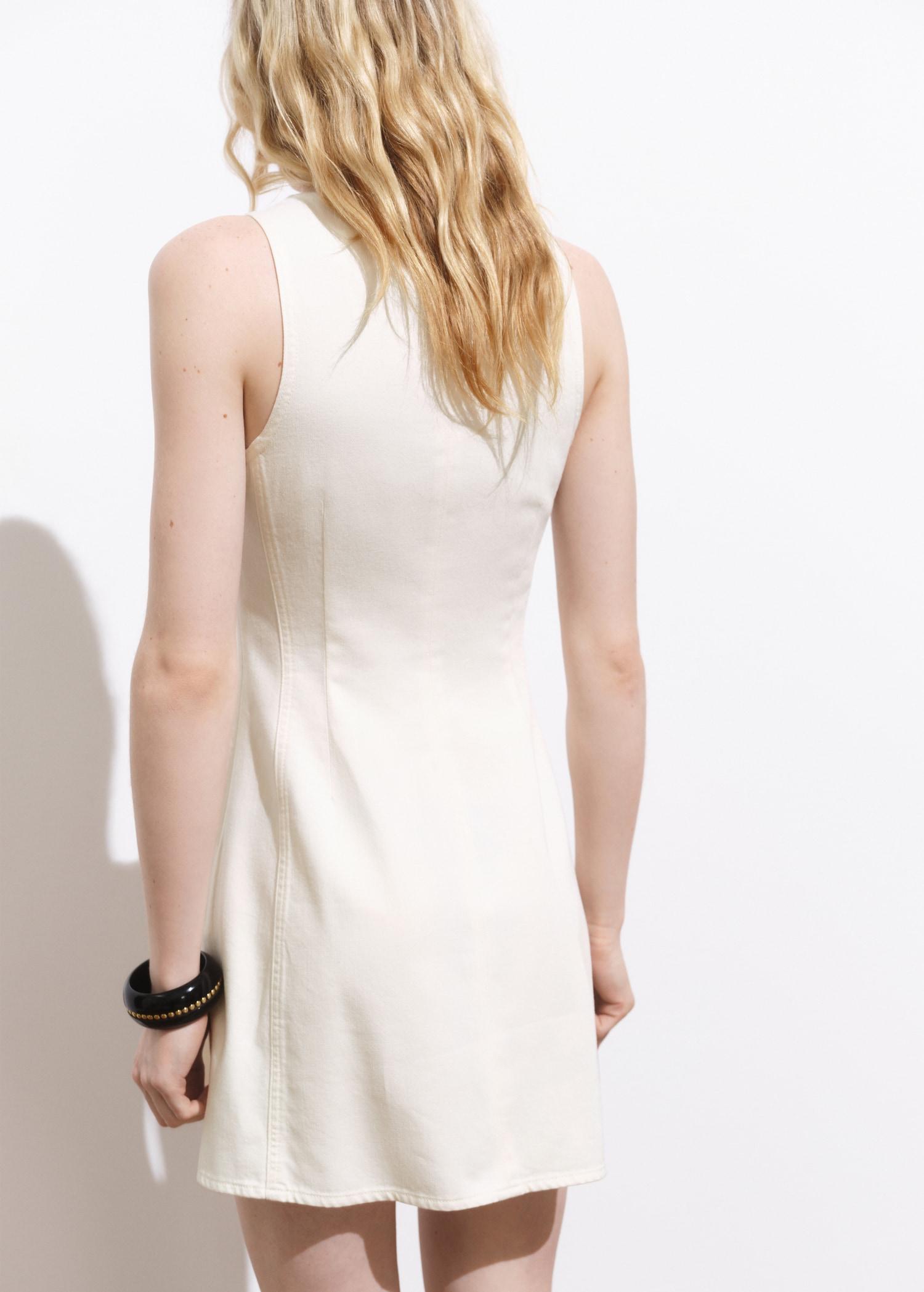 Short denim dress - Women | MANGO USA Product Image