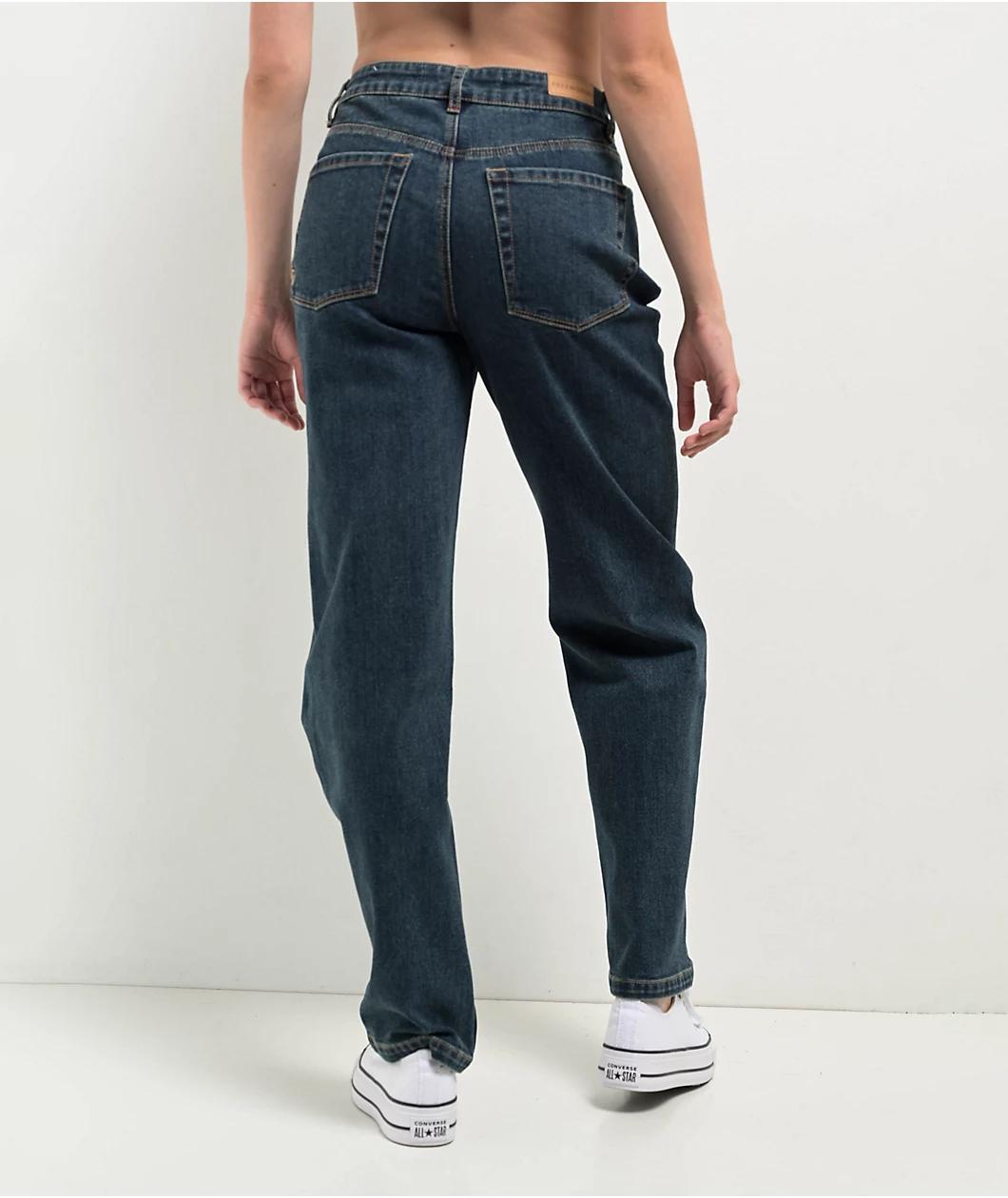 Freeworld Beach Straight Leg Blue Denim Jeans Product Image