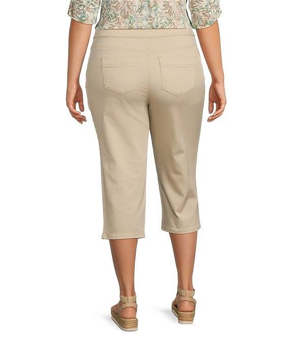 Intro Plus Size Stretch Pull-On Capri Pants Product Image