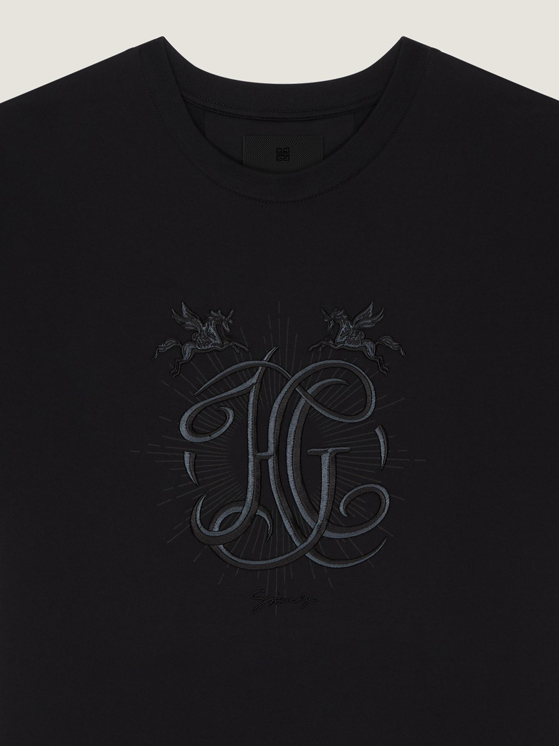 T-shirt in cotton with HG embroidery Product Image