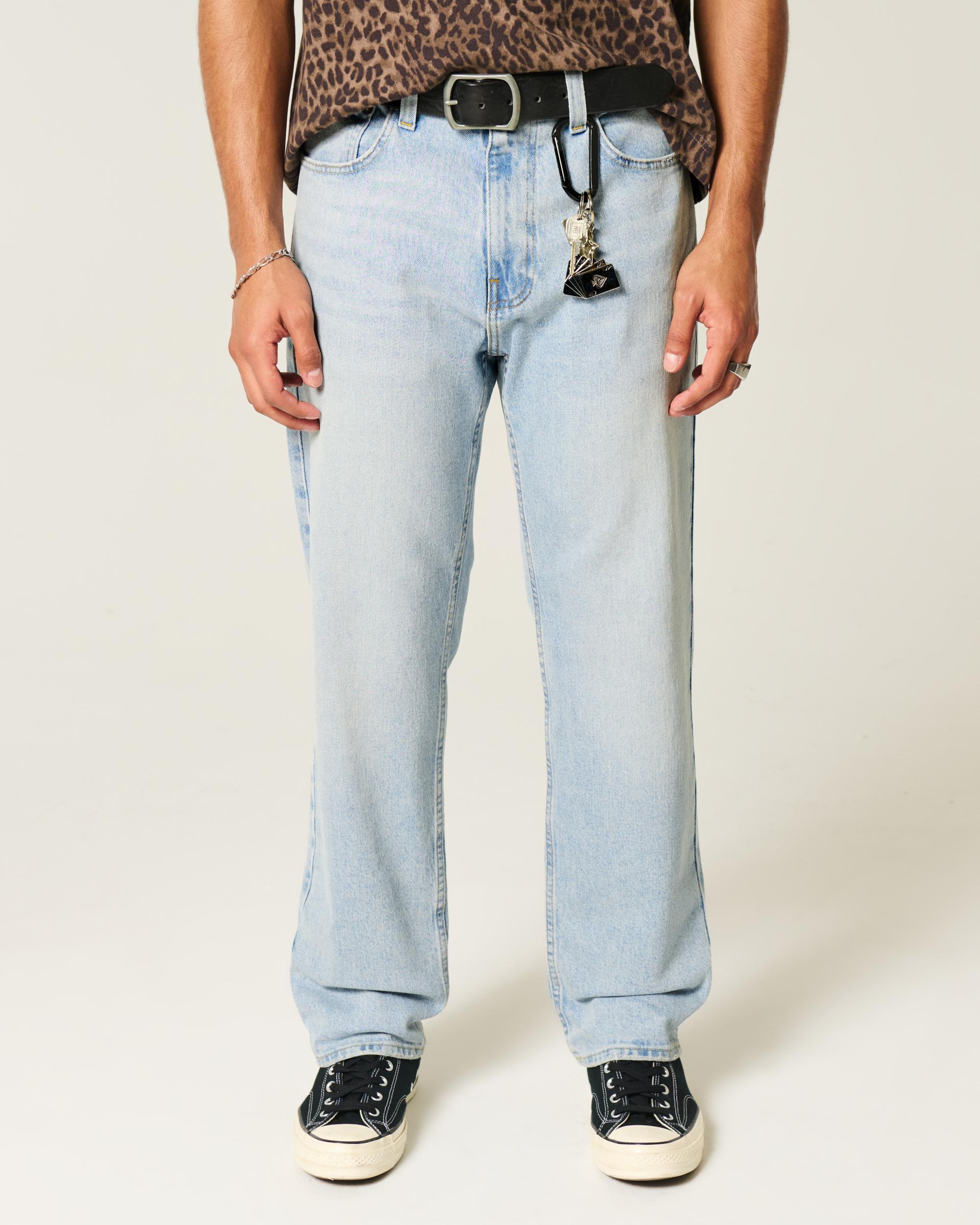 Light Wash Loose Jeans Product Image