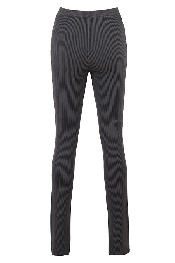 Mitzi  dark grey ribbed knit leggings - sale Product Image