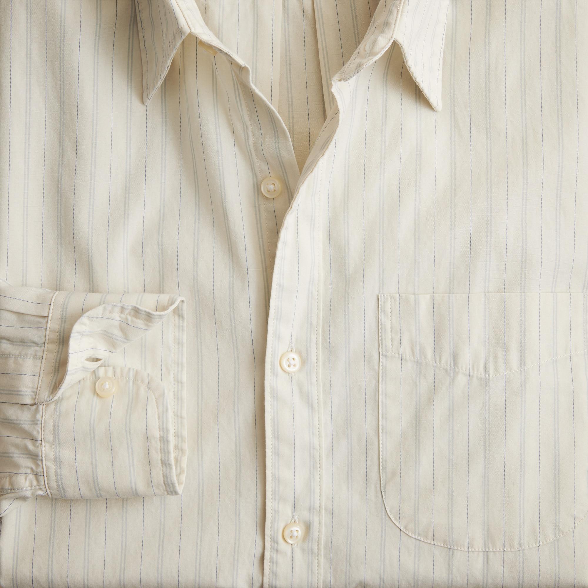 Secret Wash cotton poplin shirt with point collar Product Image