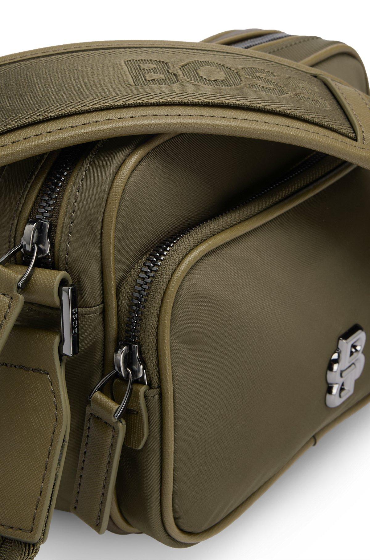 Twill crossbody bag with Double B monogram Product Image