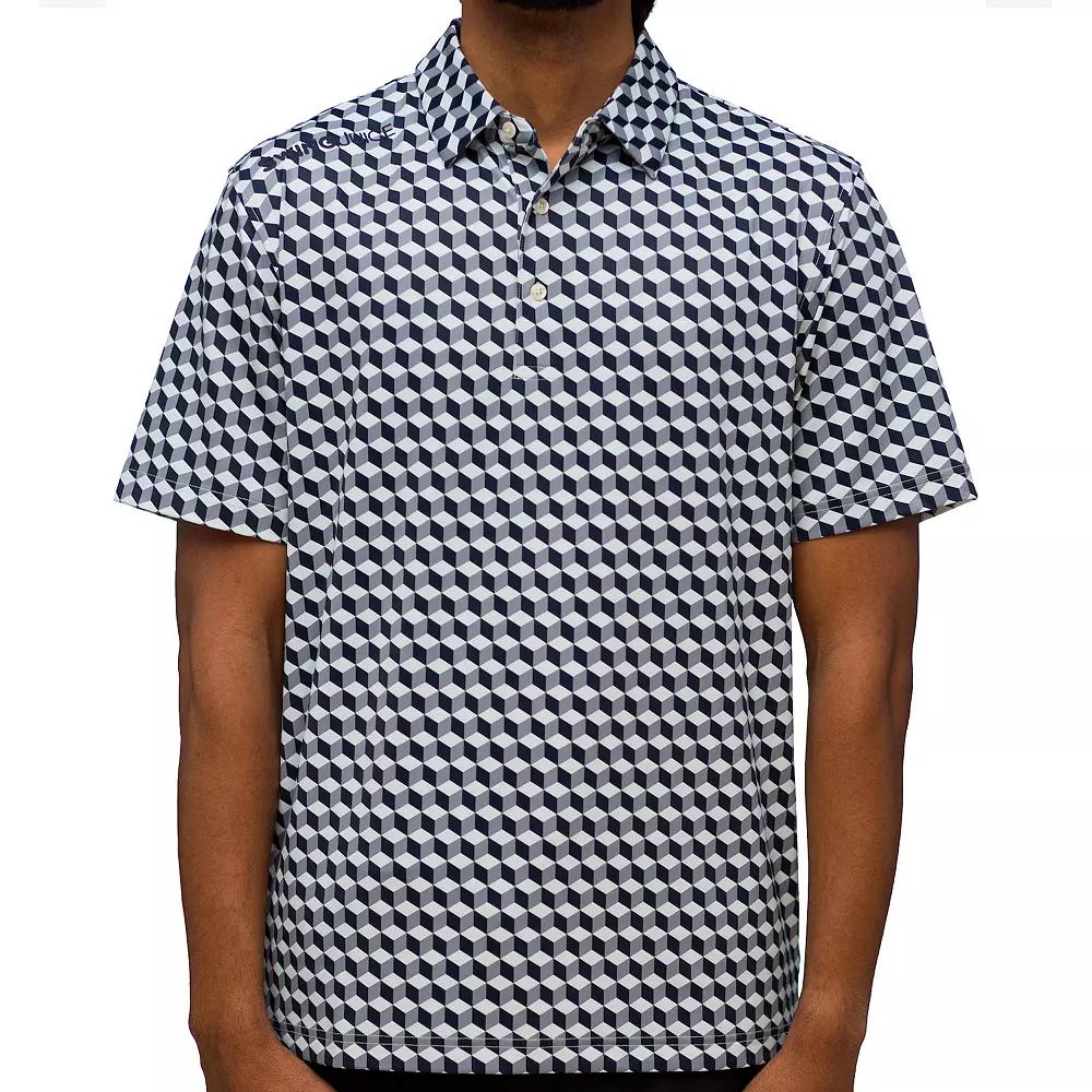 Men's SwingJuice Golf Memphis Milano Polo, Size: Large, Blue Product Image