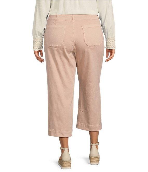 Nurture by Westbound Plus Size Patch Pocket Wide-Leg Cropped Pants Product Image
