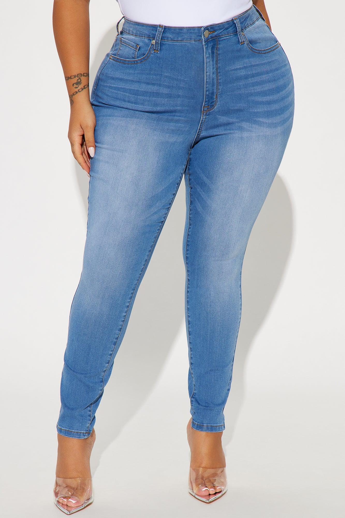 Imani Stretch Skinny Jeans - Medium Wash Product Image