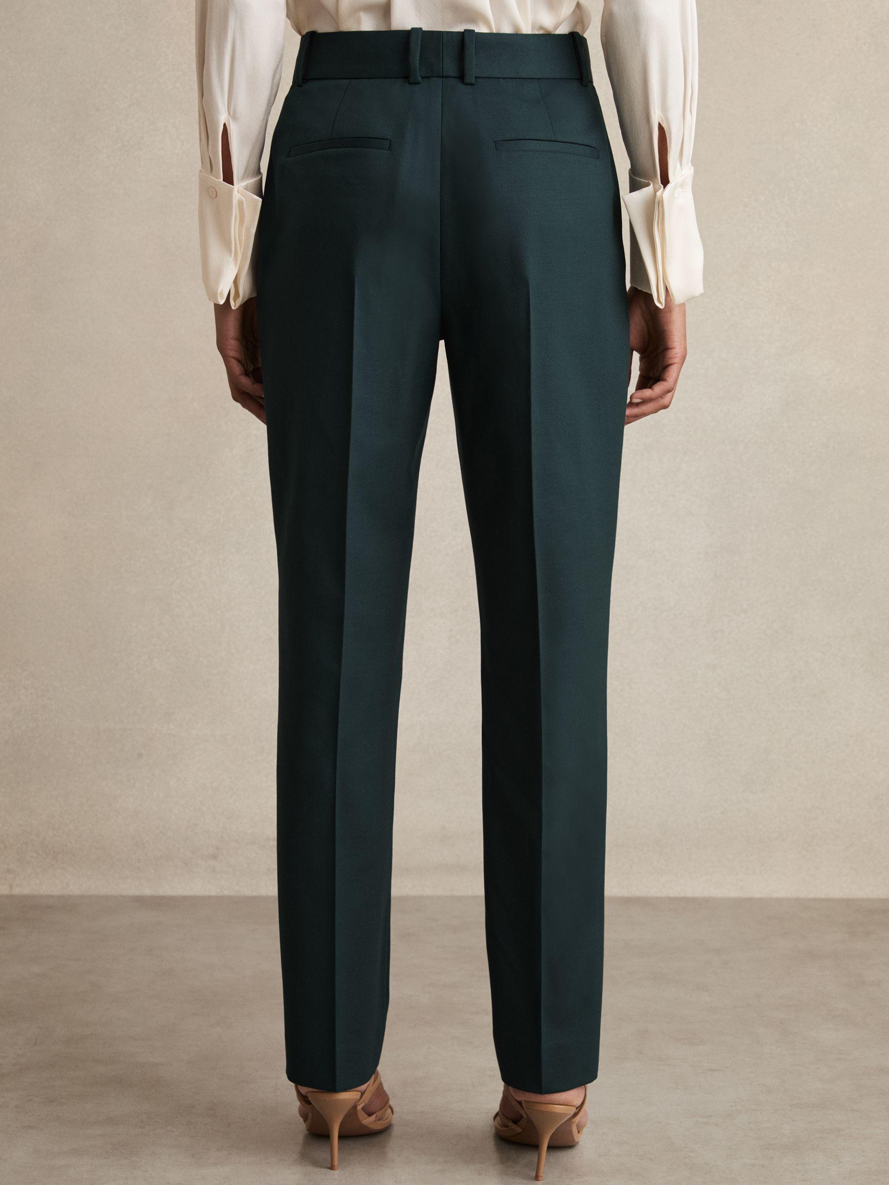 Wool-Blend Slim-Fit Suit Trousers in Green Product Image