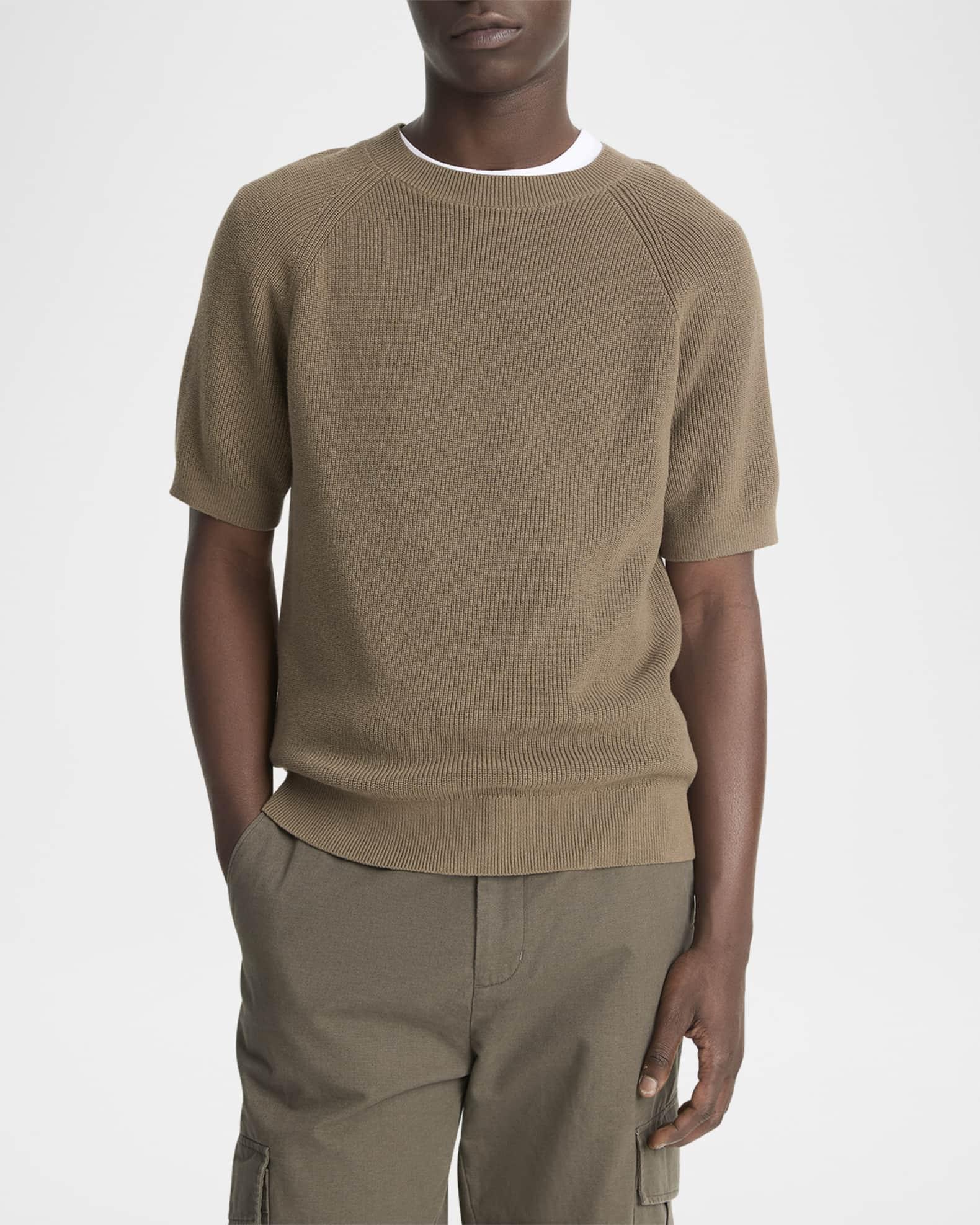 Men's Cotton Raglan Short-Sleeve Sweater Product Image