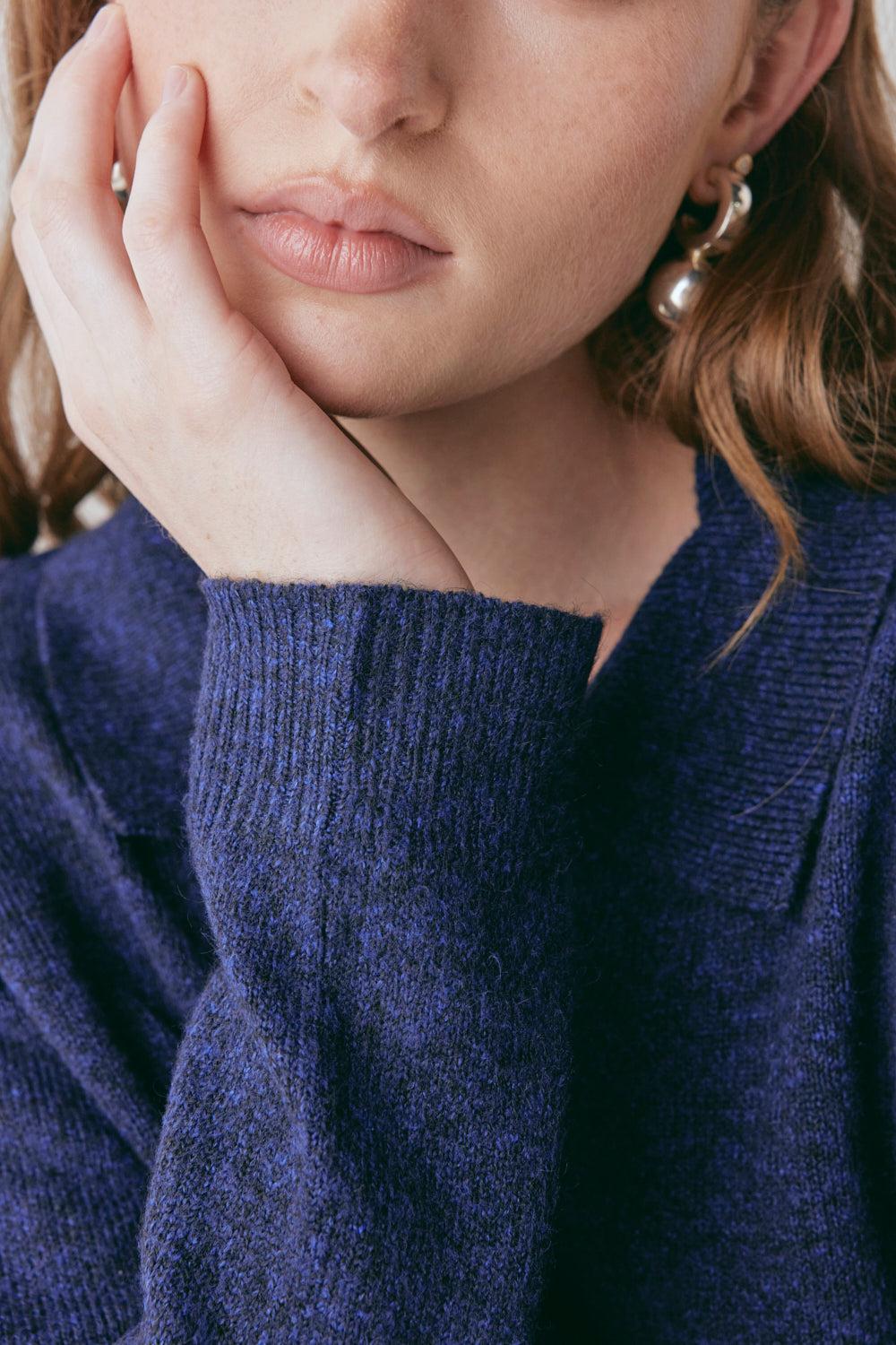 Bronte Knit Jumper Navy Marle Product Image