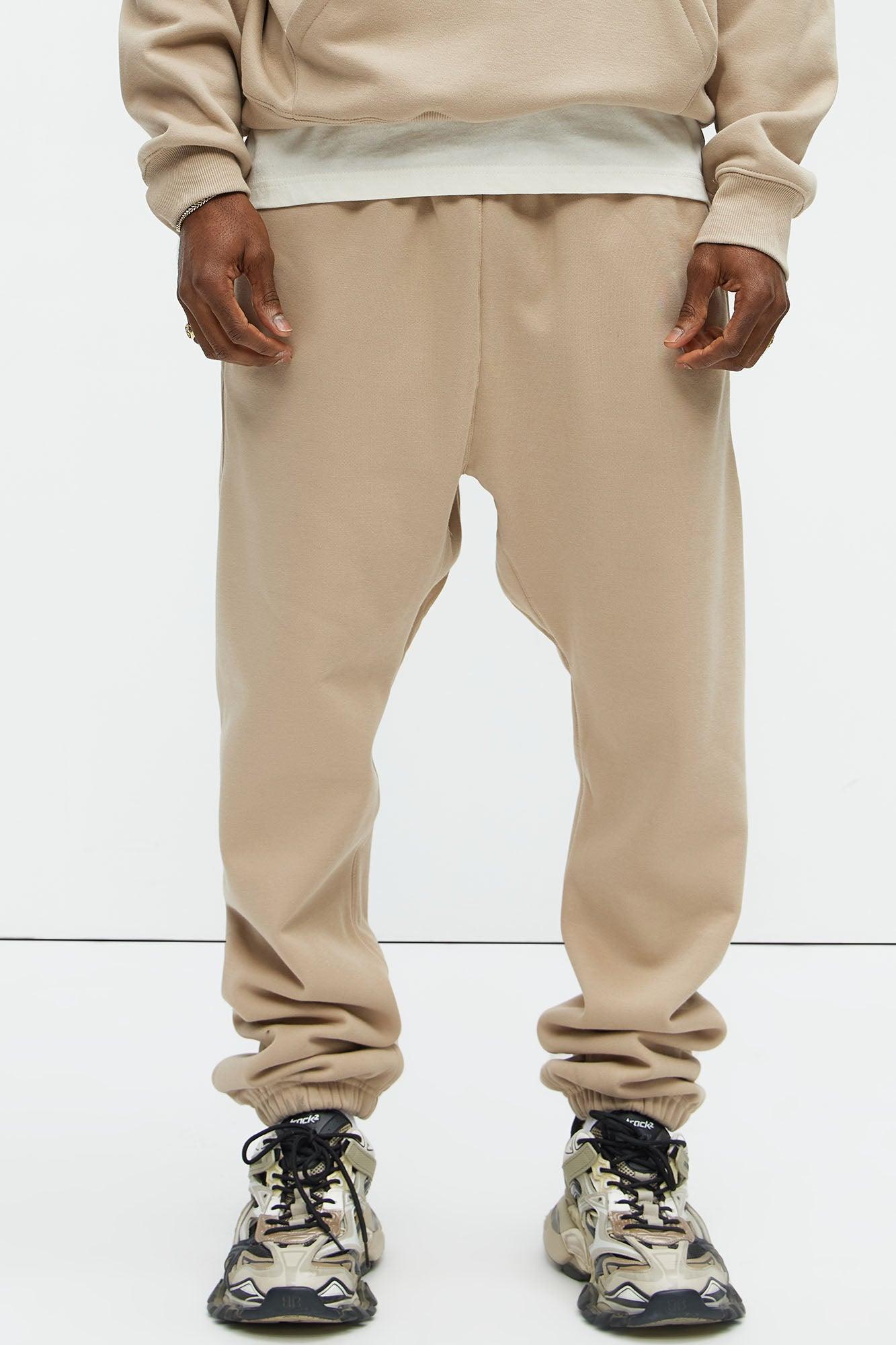 Tyson Heavyweight Sweat Jogger - Taupe Product Image