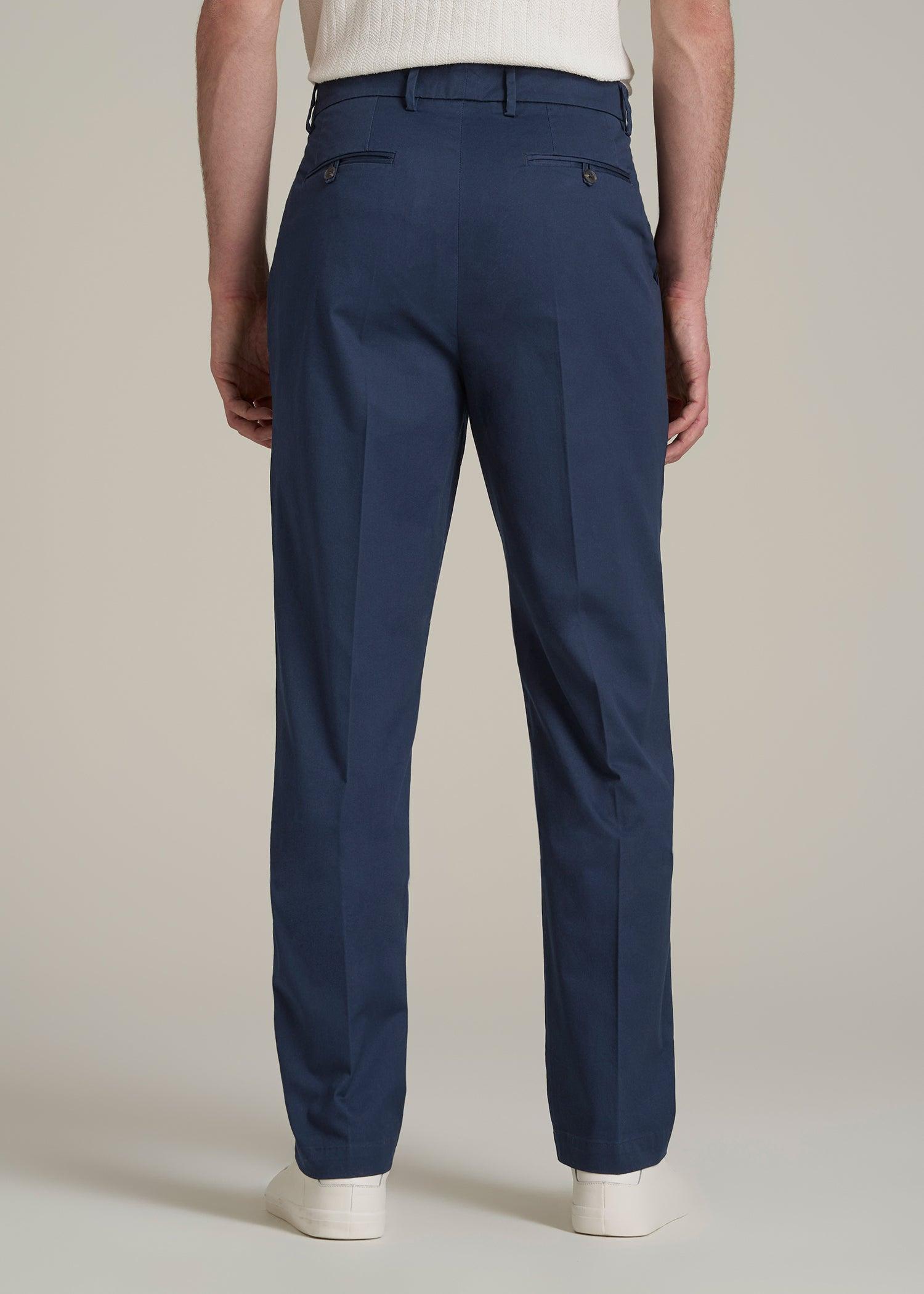Refined Chinos for Tall Men in Navy Male Product Image