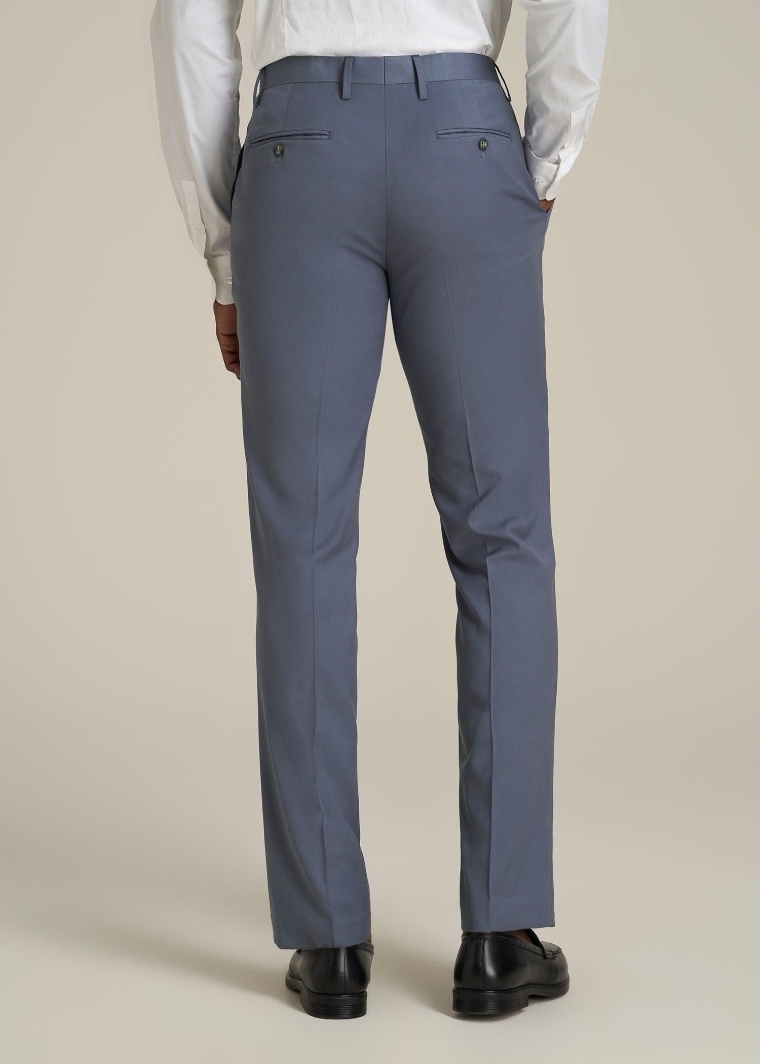 Suit Trousers for Tall Men in Blue Slate Male Product Image