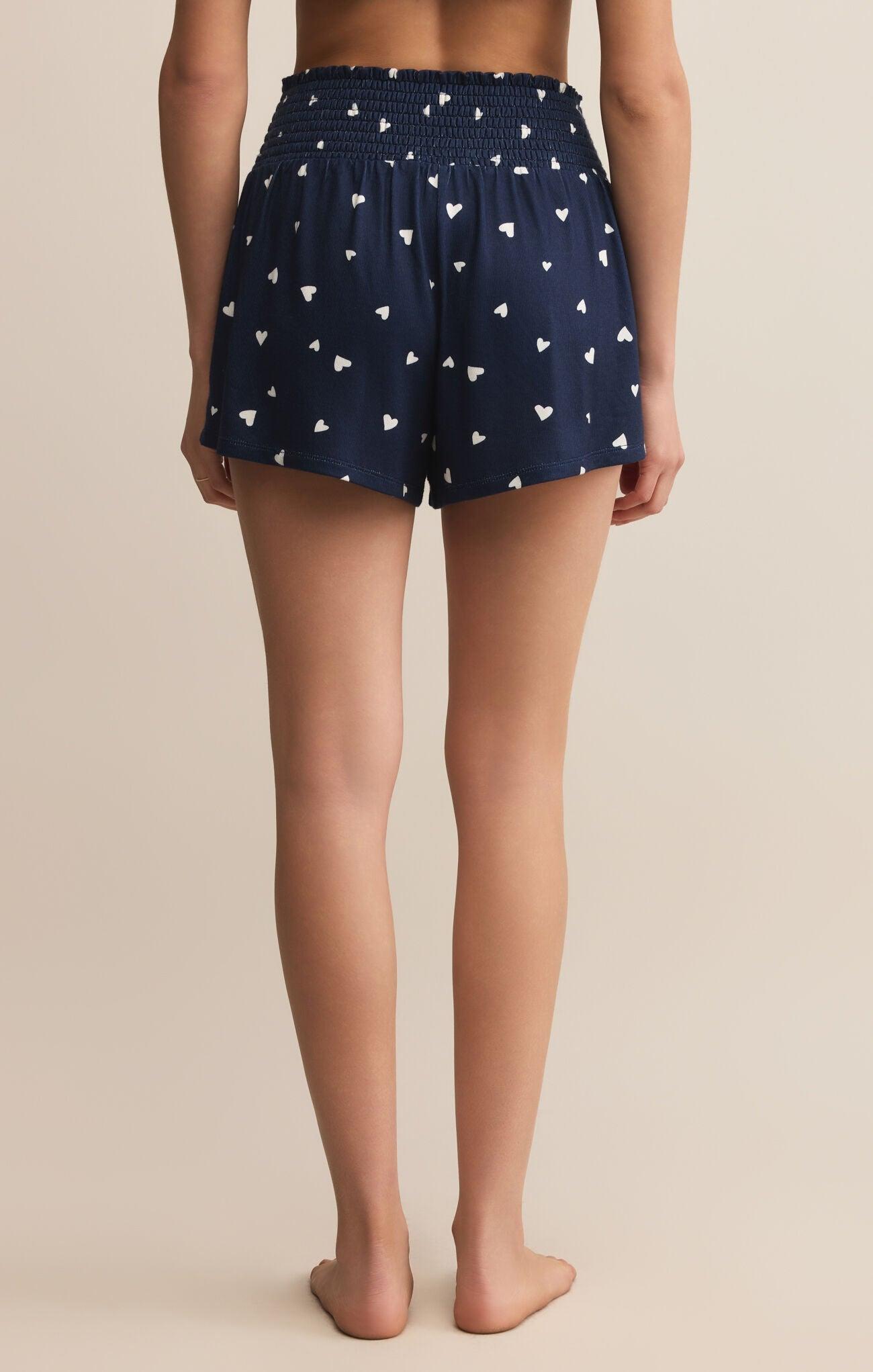 Z Supply Dawn Heart Shorts-Navy Product Image