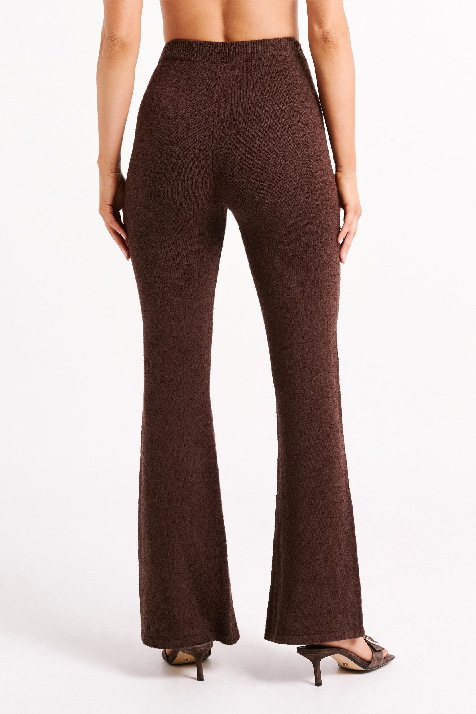 Angelina Knit Pants - Chocolate Product Image