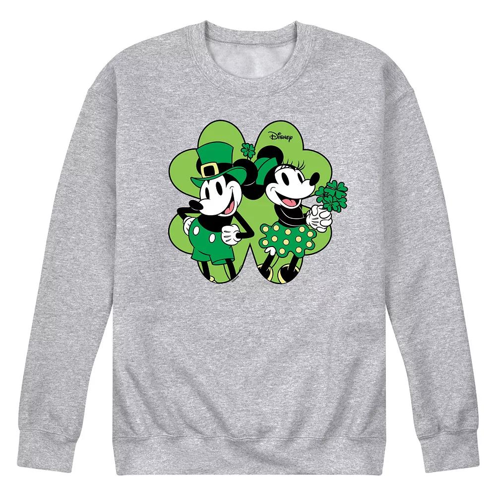 Disney's Mickey & Minnie Mouse Men's Shamrock Fleece Sweatshirt,  Product Image