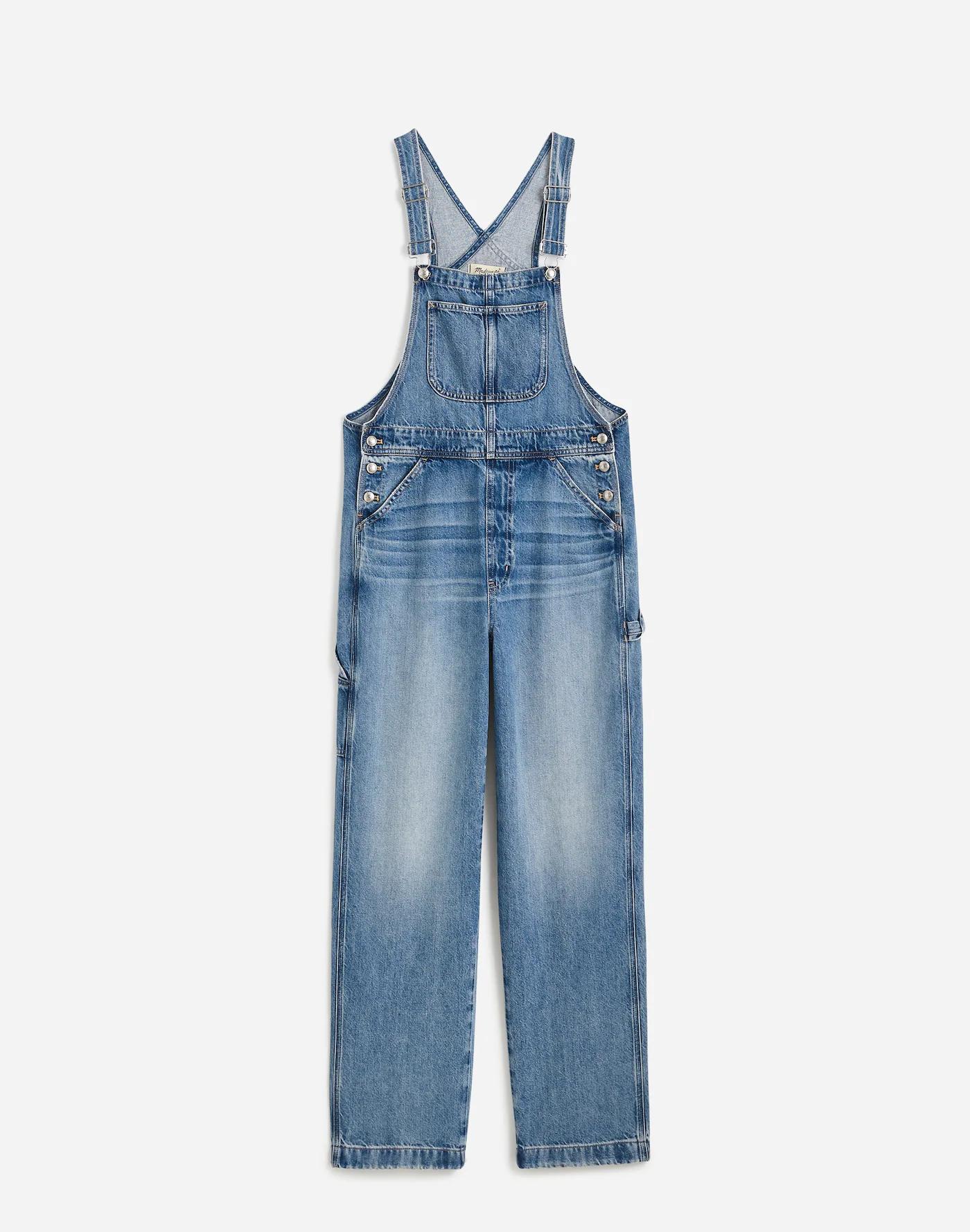 Denim Relaxed Carpenter Overalls in Lewisberg Wash Product Image