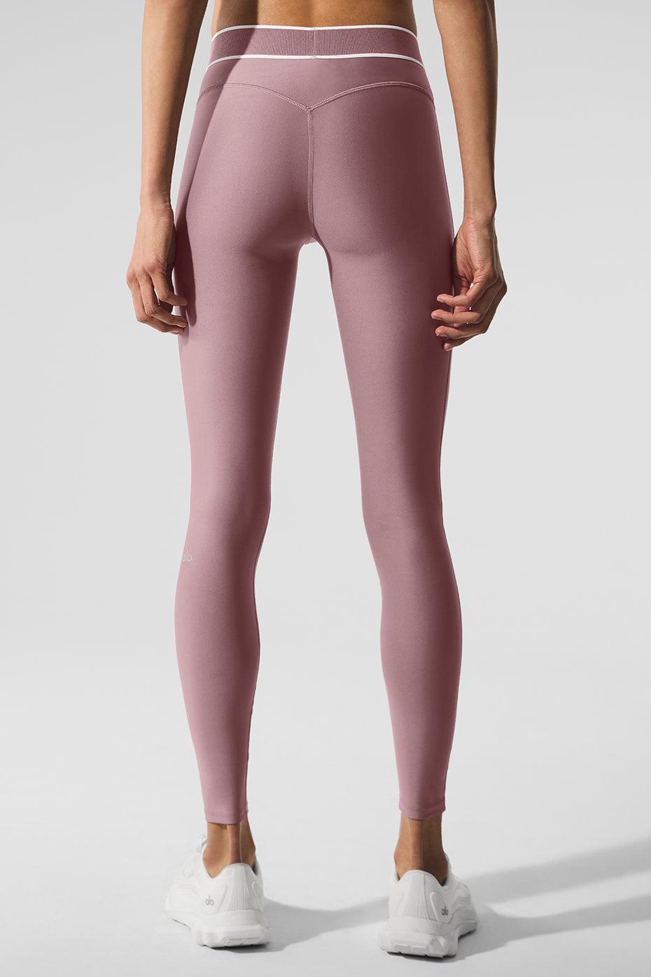 Airlift High-Waist Alignment Legging - Smoky Quartz/White Product Image